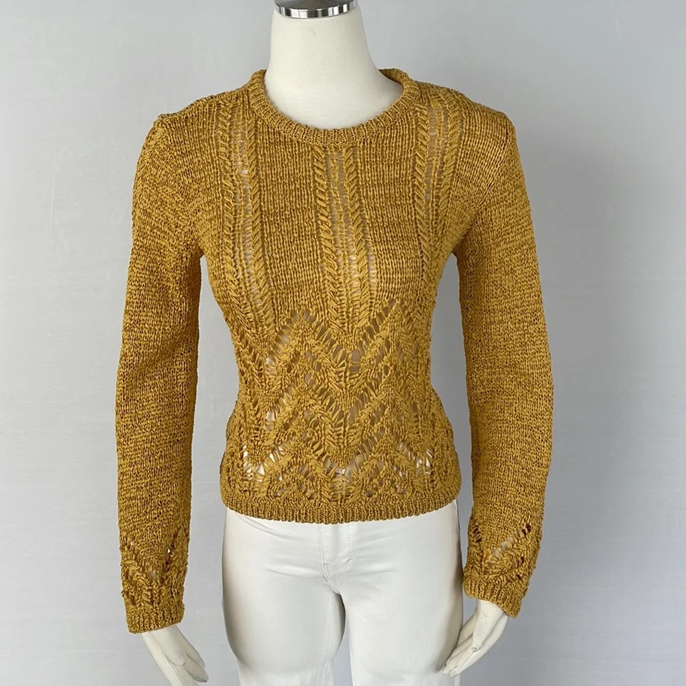 NWT BCBG Golden Yellow Sweater Size X Small - Picture 2 of 11